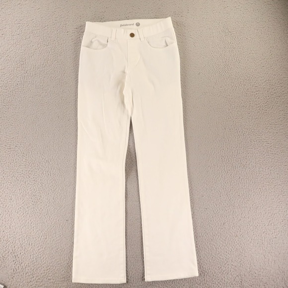 Betabrand Pants - Betabrand Pants Womens XS Petite White Cotton Blend Yoga Denim